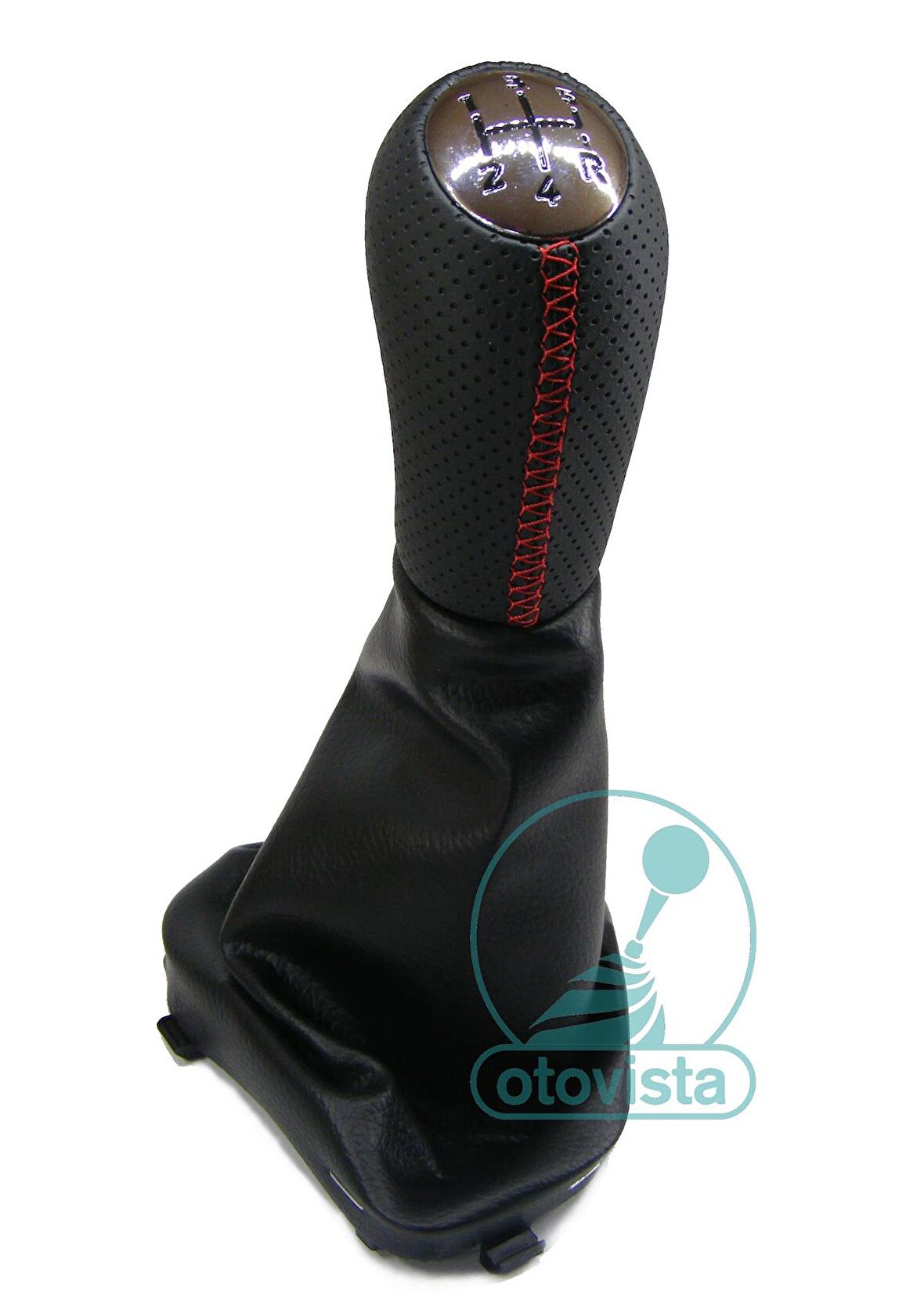 Renault Symbol Joy Deri Vites Topuzu-Vites Körüğü (2013-2021) Kırmızı Dikiş