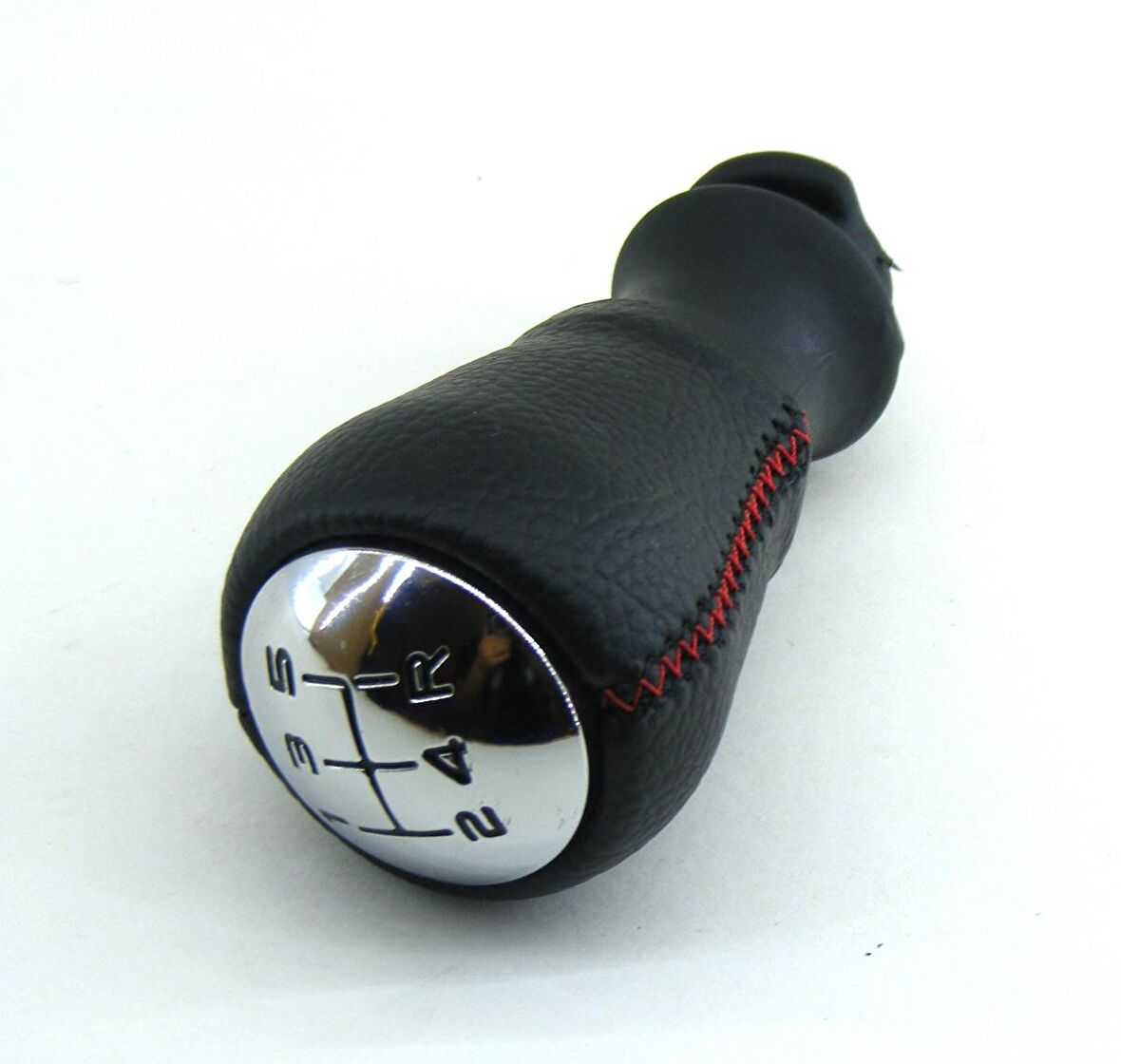 Peugeot 206 Deri Vites Topuzu (Kırmızı Dikişli)