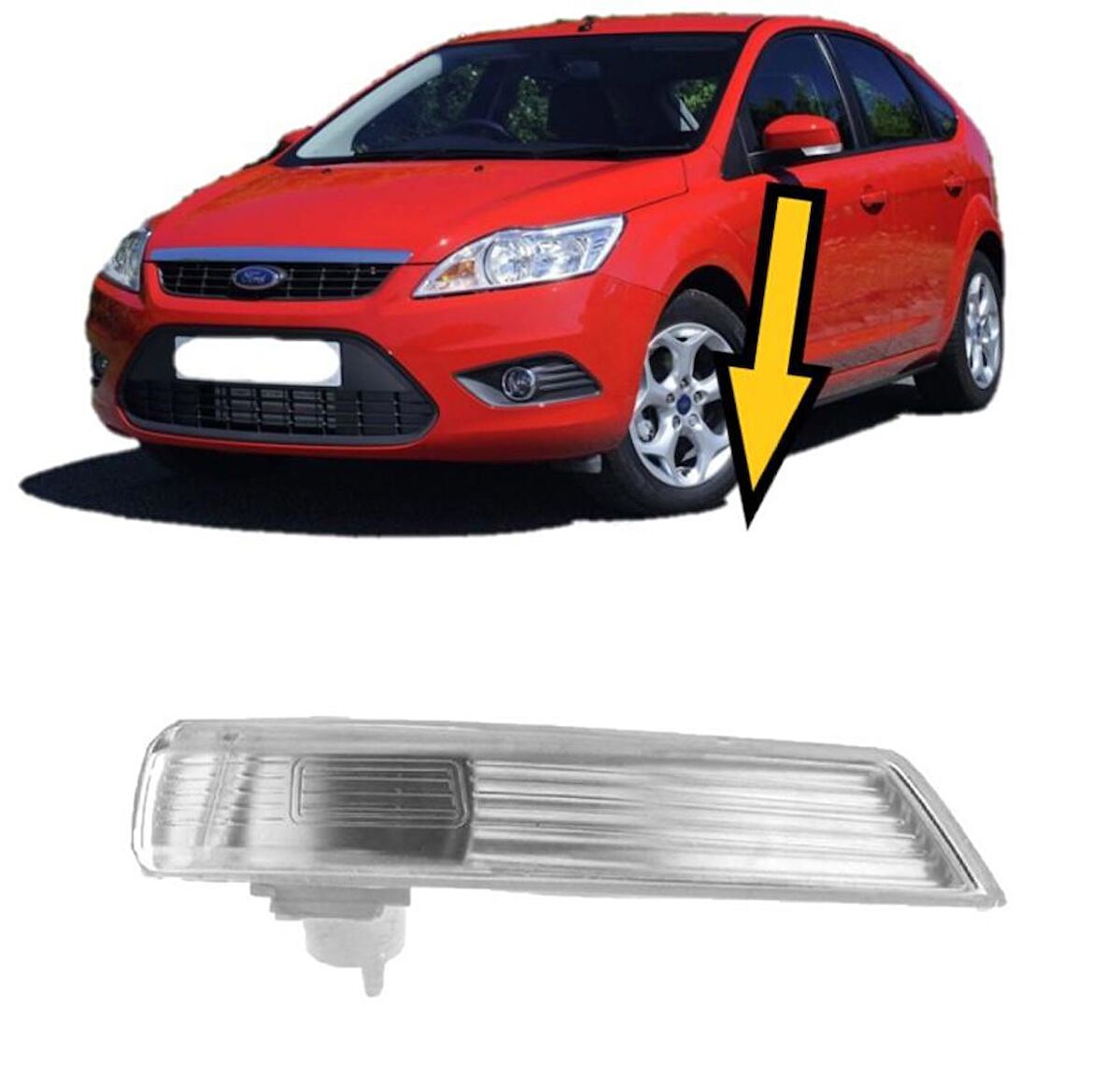 Focus - Mondeo Ayna Sinyali 2008-2018 (Sol-Sürücü Tarafı)