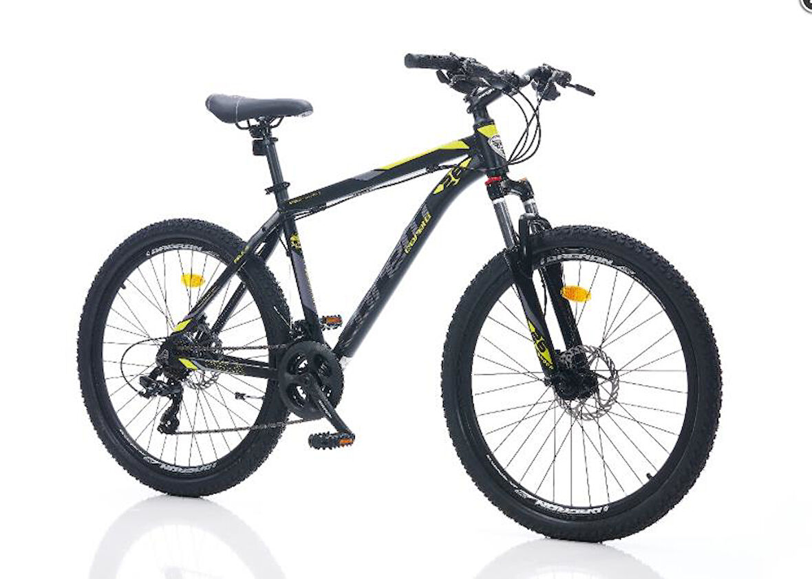 Corelli Felix 1.0 Hidrolik Disk Fren 26 Jant Dağ Bisikle 18 Inç Siyah-Turuncu-gri