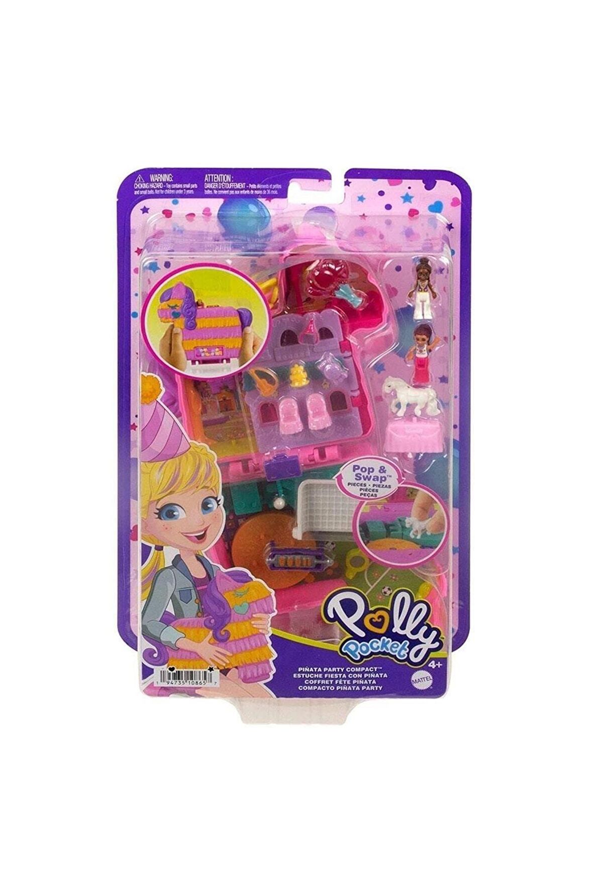 Polly Pocket Ve Maceraları Micro Oyun Setleri Pinata Party Compact Orjinal Polly Pocket Figürleri