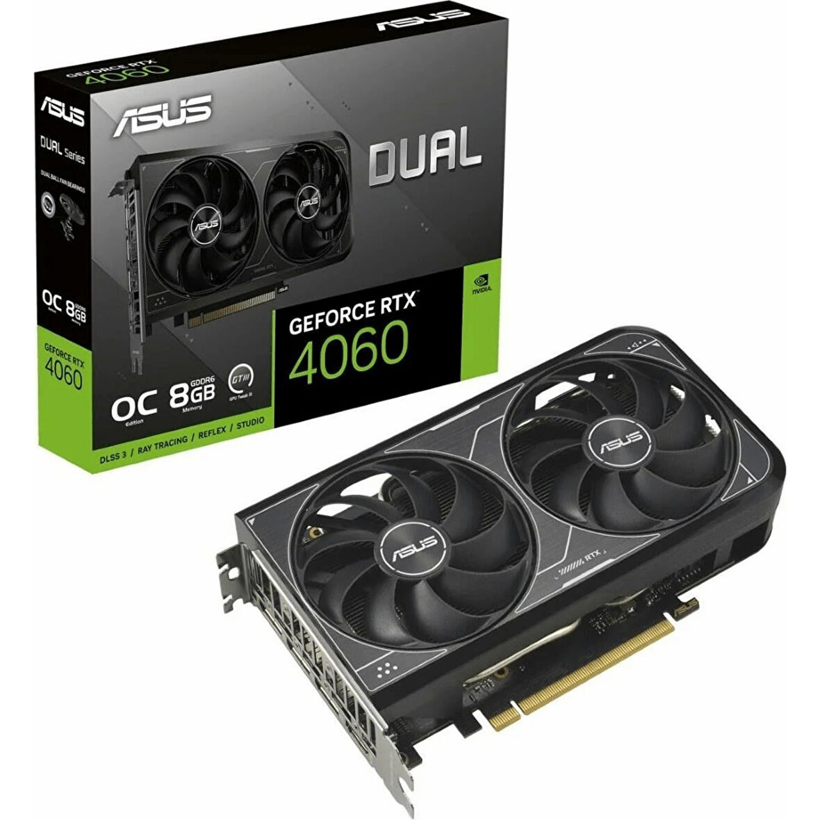 Dual Geforce Rtx 4060 Oc 8gb Gddr6 128BIT Hdmı/dp Ekran Kartı