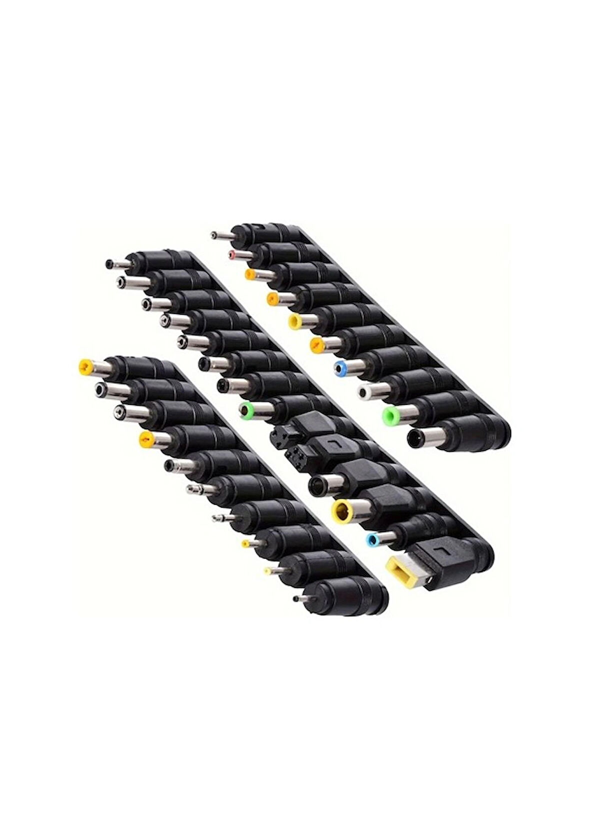 34 Adet Evrensel Dizüstü Bilgisayar Giriş DC Fiş Seti Jack Uçları