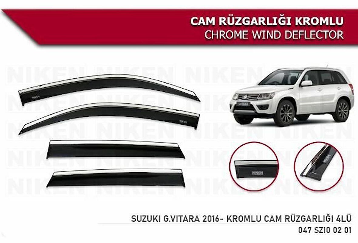 Suzuki Vitara Kromlu Cam Rüzgarlığı Niken 2016+ sonrası modeller