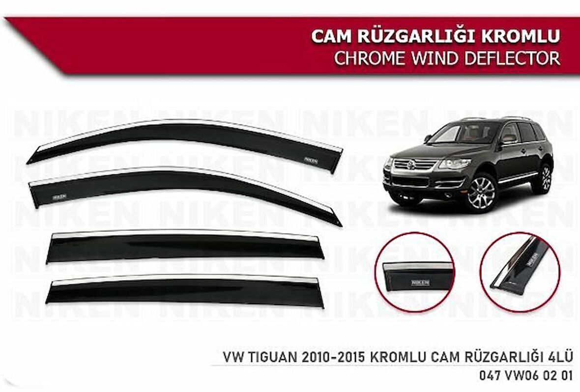 Vw Tiguan Kromlu Cam Rüzgarlığı Niken 2010-2015 arası modeller
