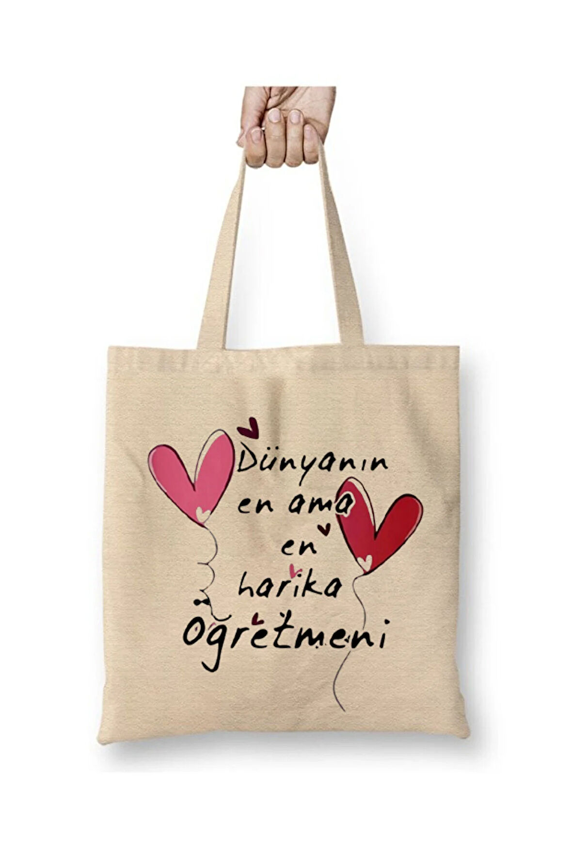 Dünyanın En Harika Öğretmeni - Öğretmenler Günü Beyaz Bez Çanta Öğretmene Hediye