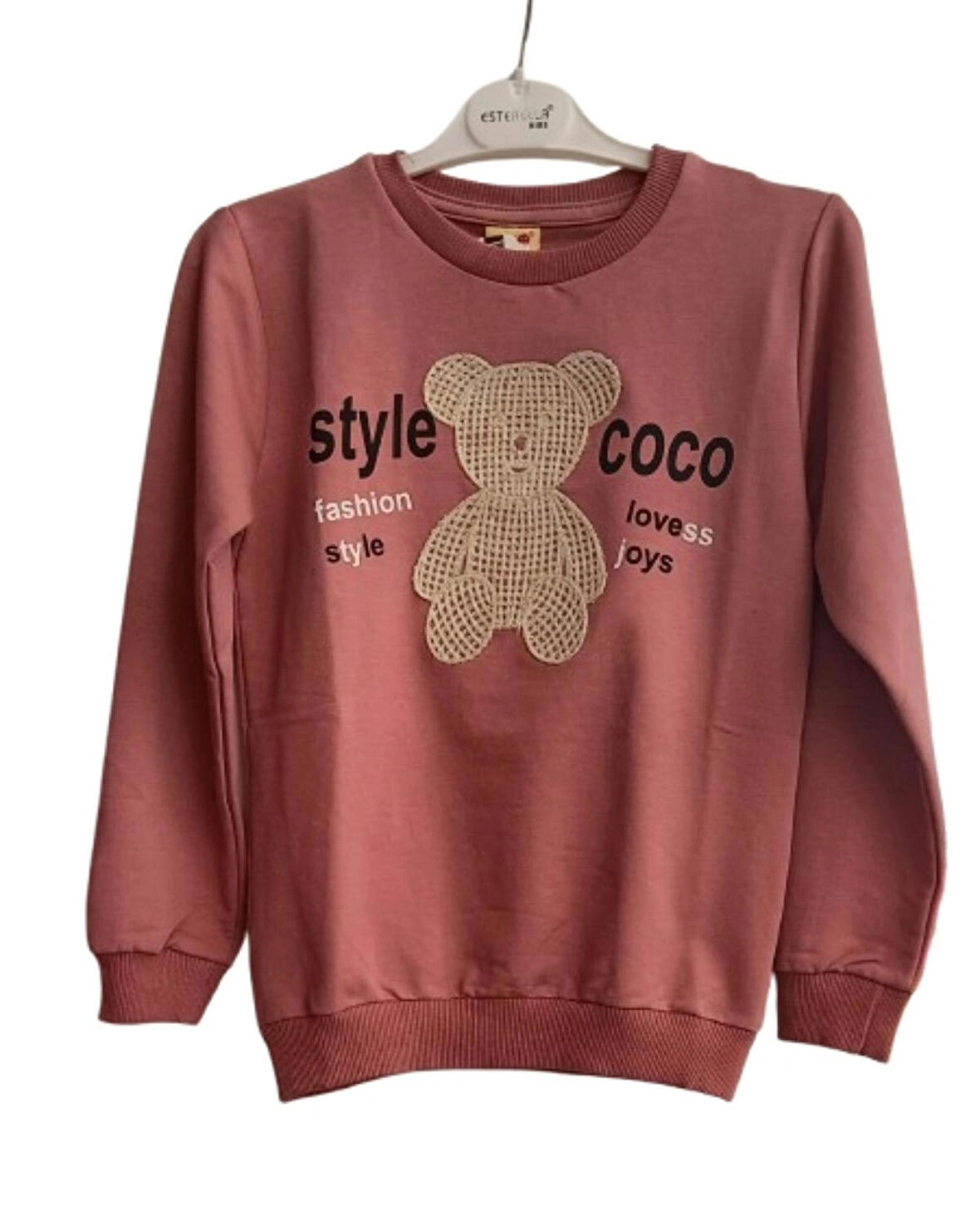 Panda Baskılı Kız Çocuk Sweatshirt