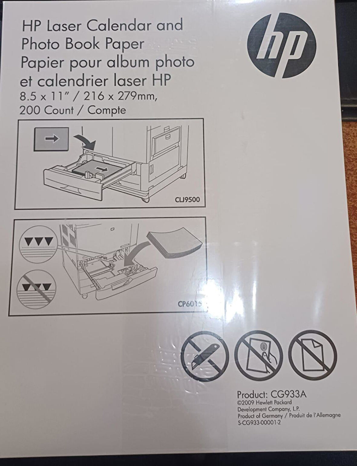 HP PHOTO BOOK PAPER CG933A PROFESSIONAL LASER PAPER 150 GLOSSY