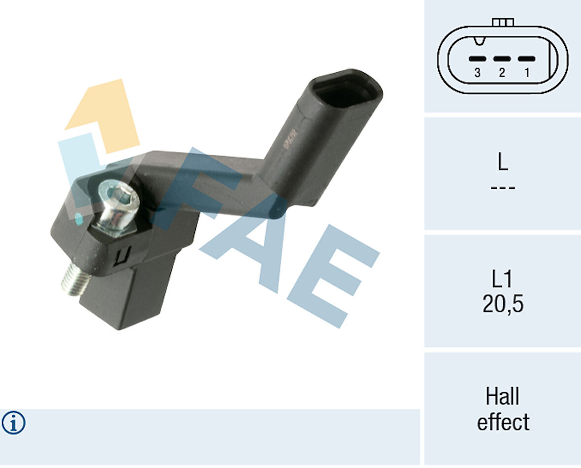KRANK DEVİR SENSÖRÜ GOLF VII 13&gt; POLO 15&gt; 04L906433FAE