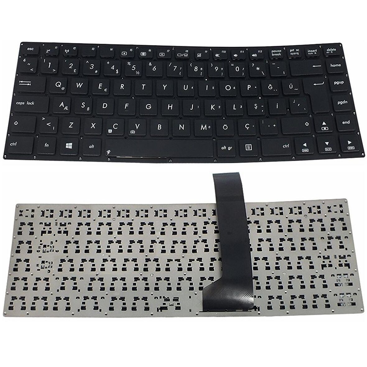 Asus S405UA, S405UQ, S405UR Klavye Tuş Takımı Q Siyah Türkçe Tuş Seti