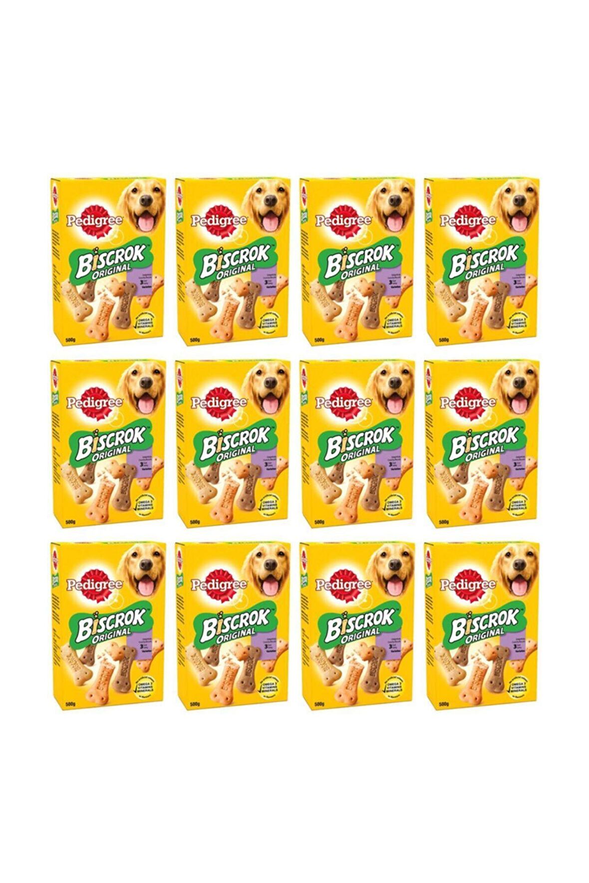 Pedıgree Bıscrock Köpek Ödülü - 500 Gr X 12 Adet