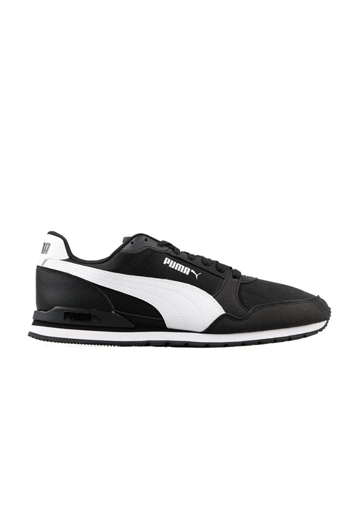 Puma Kadın Erkek Siyah Beyaz Runner V3 Mesh Spor Ayakkabı VO38464001