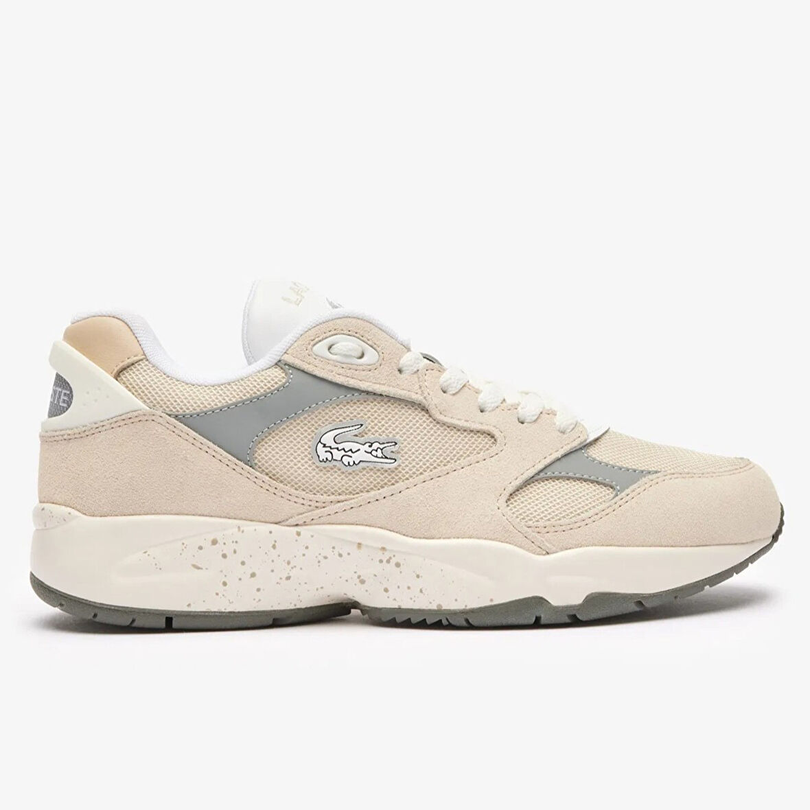 Lacoste Sport Storm 96 Lo Vintage Leather Mens Sneaker Hakiki Deri Erkek Günlük Spor Ayakkabı Krem