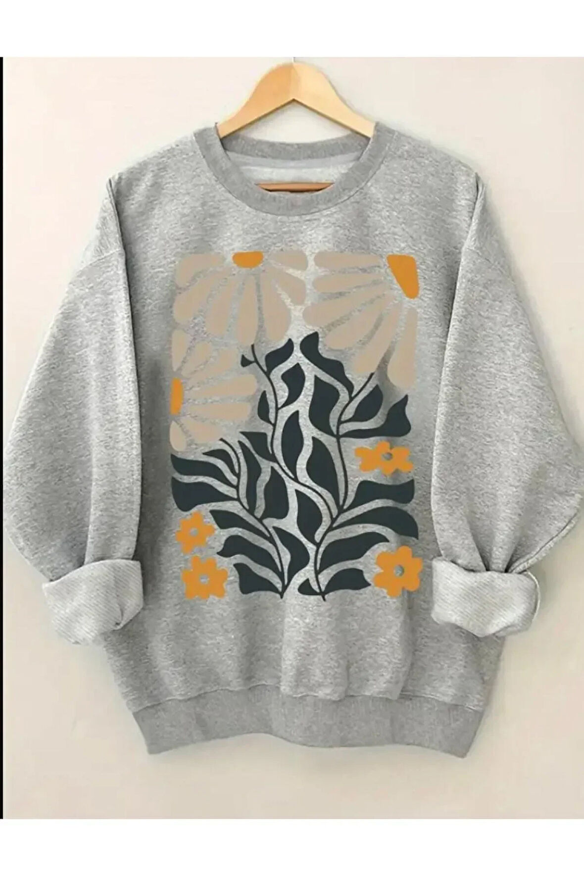 God Say You Are Yazı Baskılı Bisiklet Yaka İçi Polarlı Sweatshirt