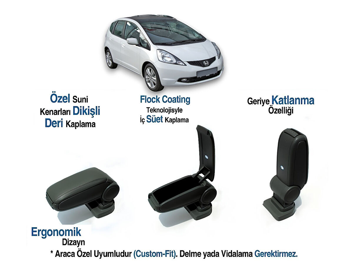 FIT/JAZZ ARACA ÖZEL KOL DAYAMA VİDASIZ KOLÇAK  2008  2009 2010 2011