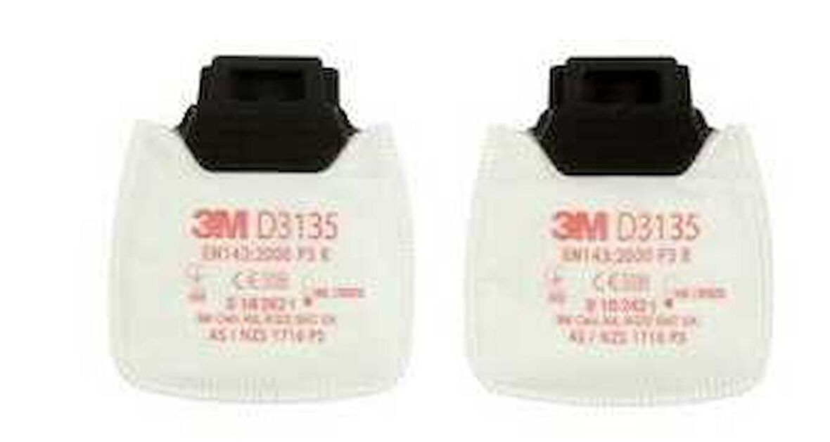 3M D3135 P3 Secure Click Toz Filtresi (1 Çift)