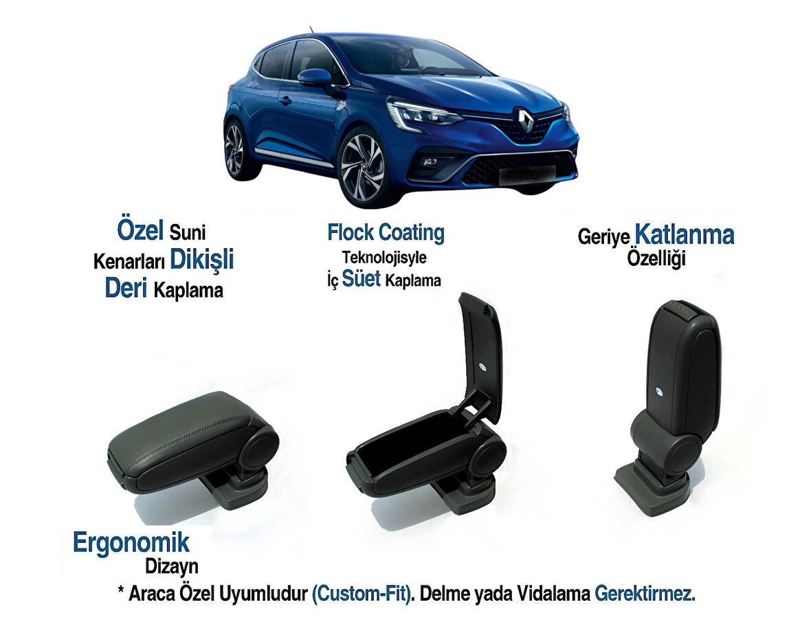 CLIO MK5  ARACA ÖZEL KOL DAYAMA VİDASIZ KOLÇAK 2019 2020 2021 2022 2023 2024 2025