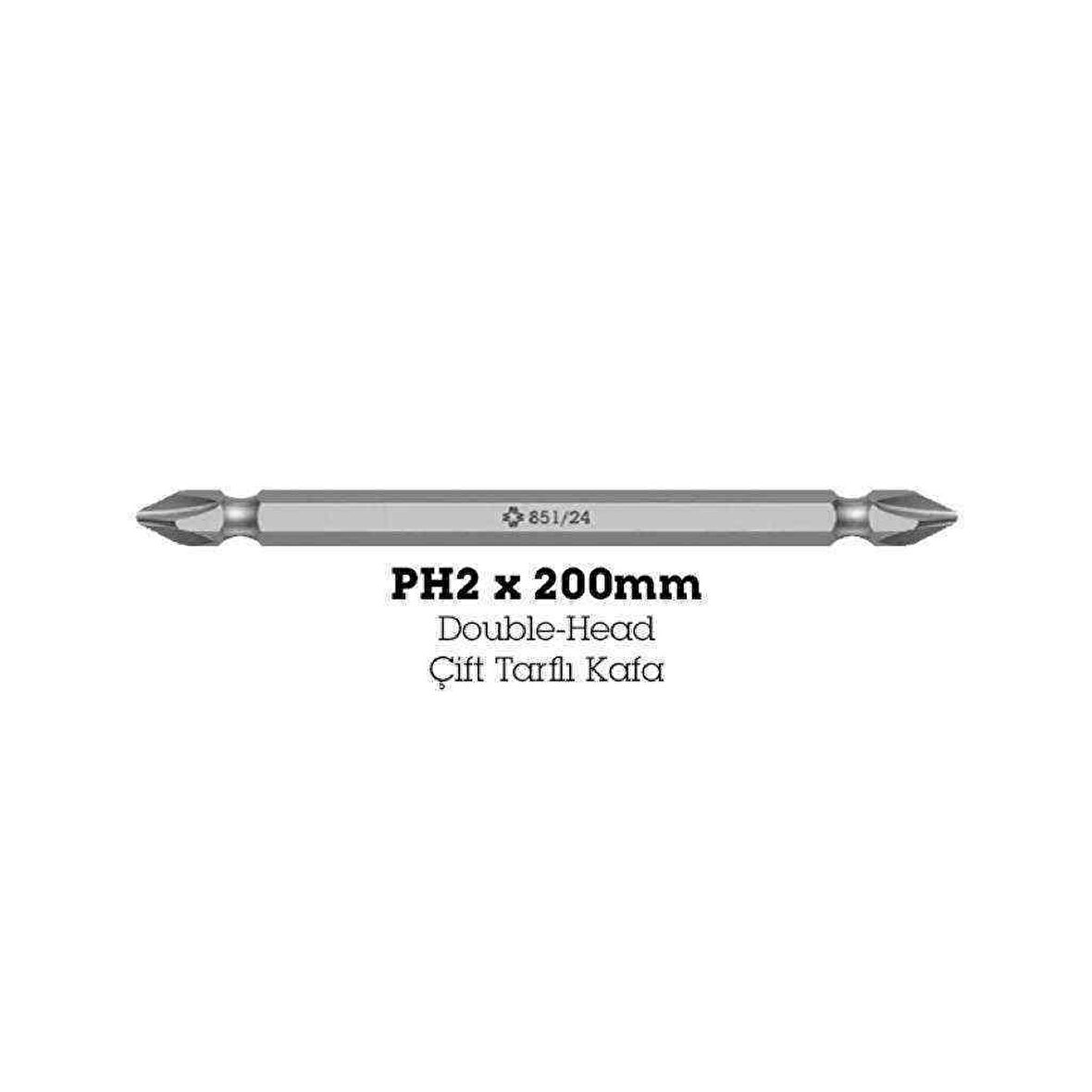 Wera 851/24 Ph/Yıldız 2x200mm Bits 05135728001