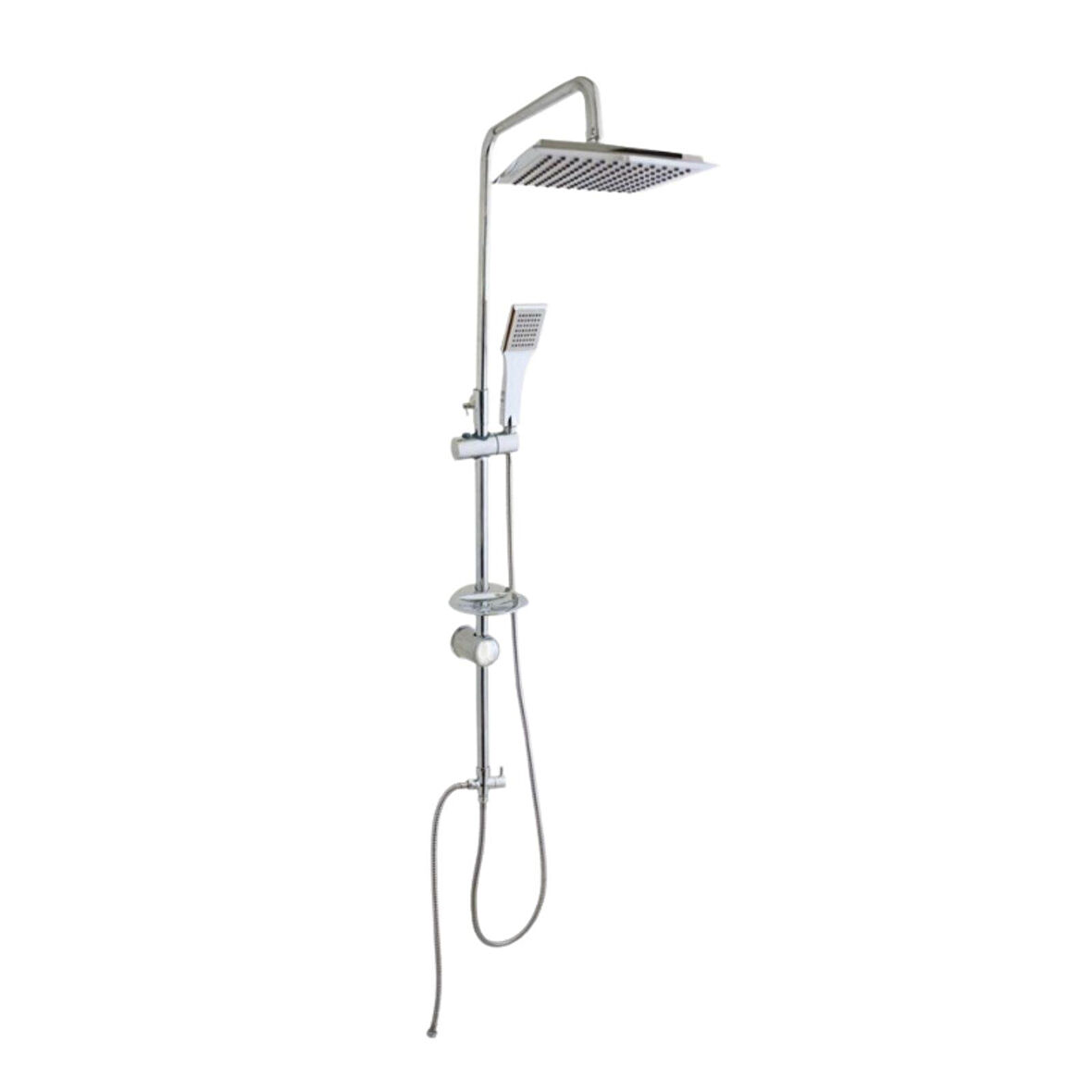 Fleko DS-05 Vektör Krom Rain Duş Sistemi