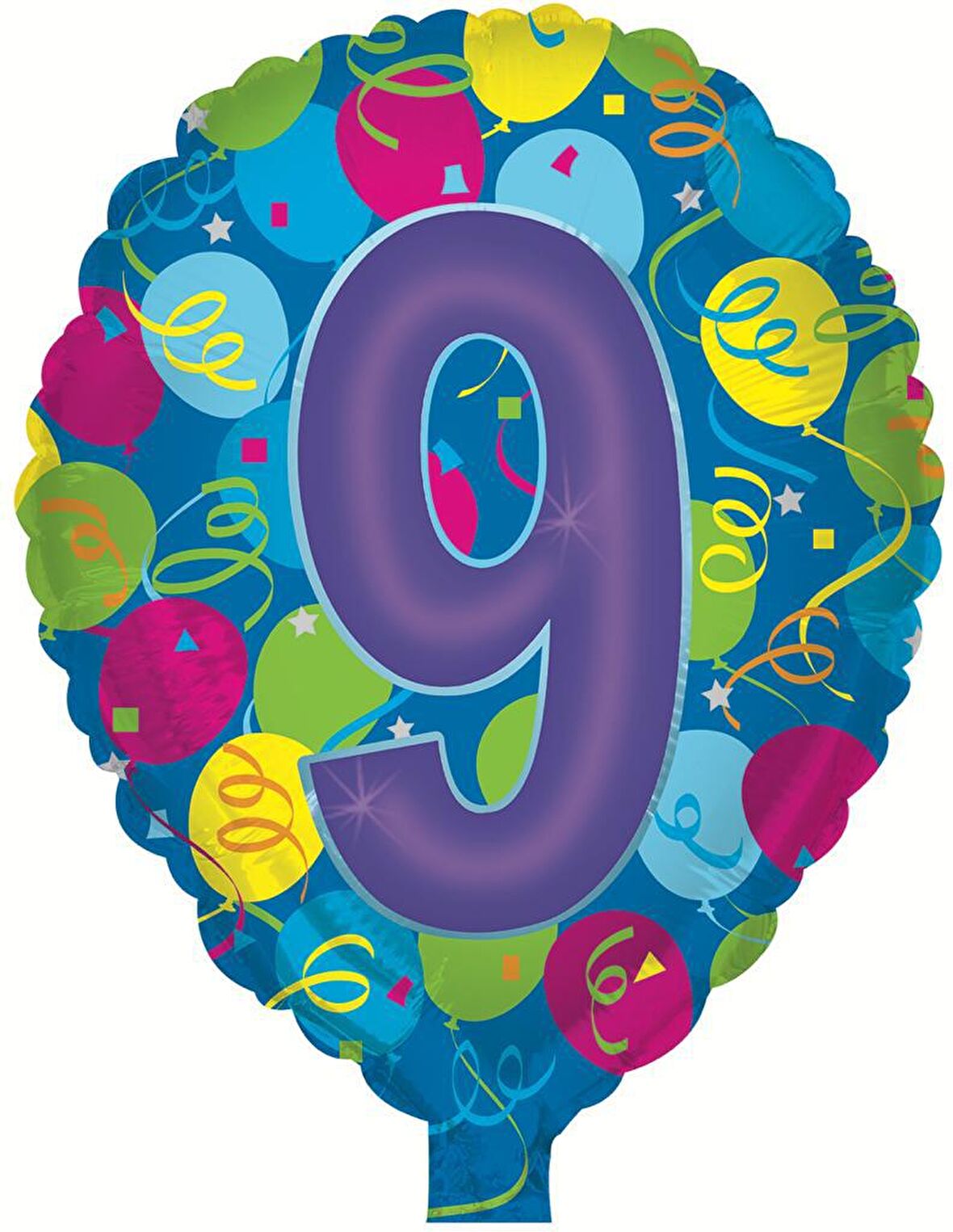 FOLYO BALON RAKAM 9 BALONLU 18''