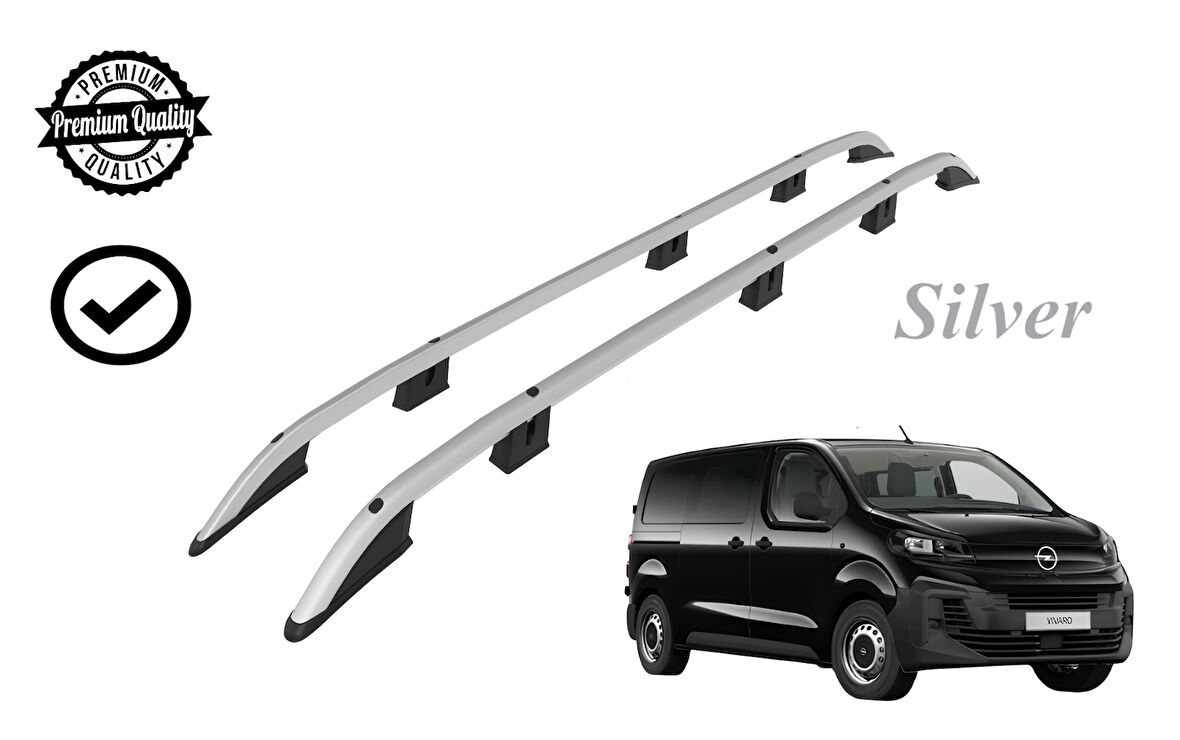 VIVARO CİTY VAN KISA ŞASE TAVAN ÇITASI GRİ 2019 2020 2021 2022 2023 2024 2025 2026 2027