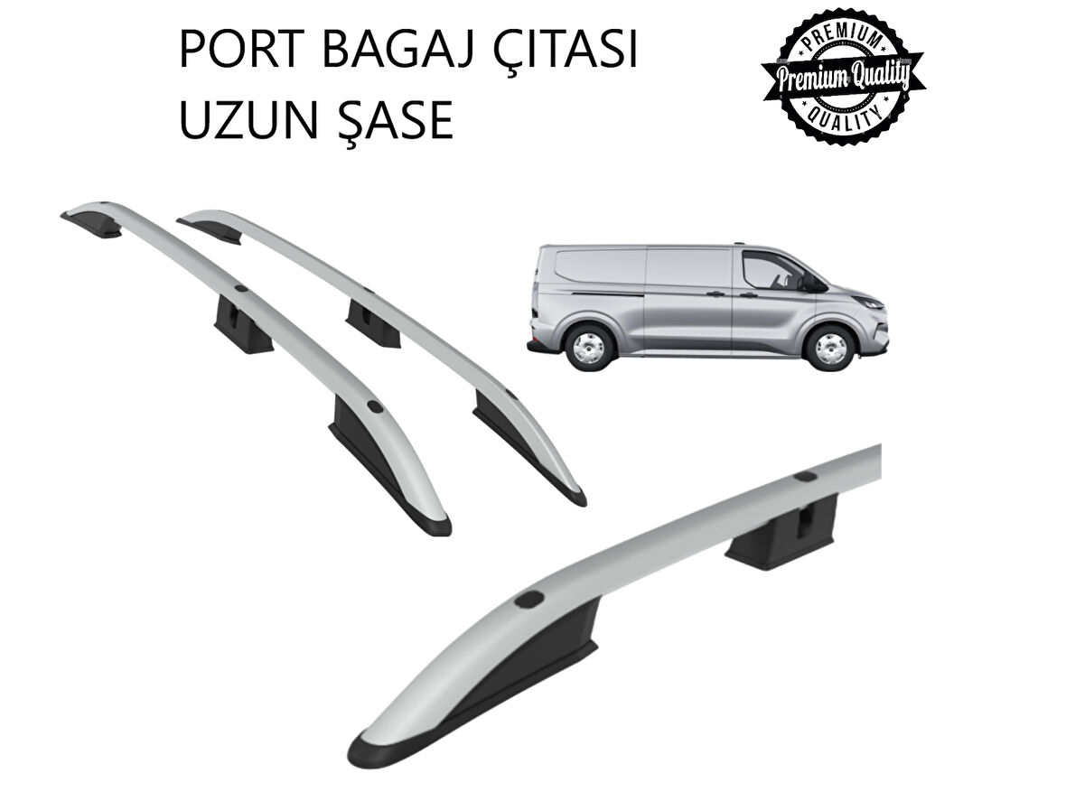 TRANSİT CUSTOM VAN UZUN ŞASE 2025 2026 2027 PORTBAGAJ TAVAN ÇITASI GRİ