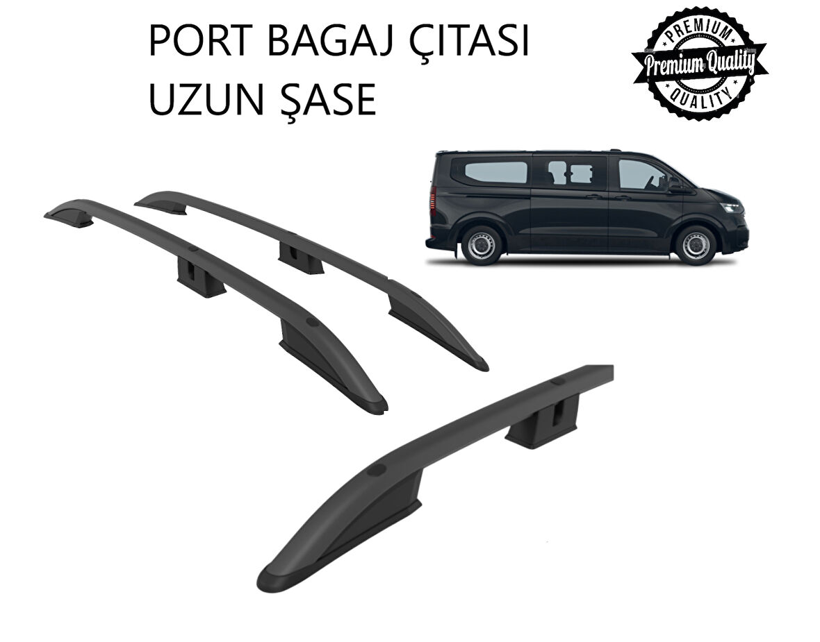 TRANSPORTER KOMBİ UZUN ŞASE 2025 2026 2027 PORTBAGAJ TAVAN ÇITASI SİYAH