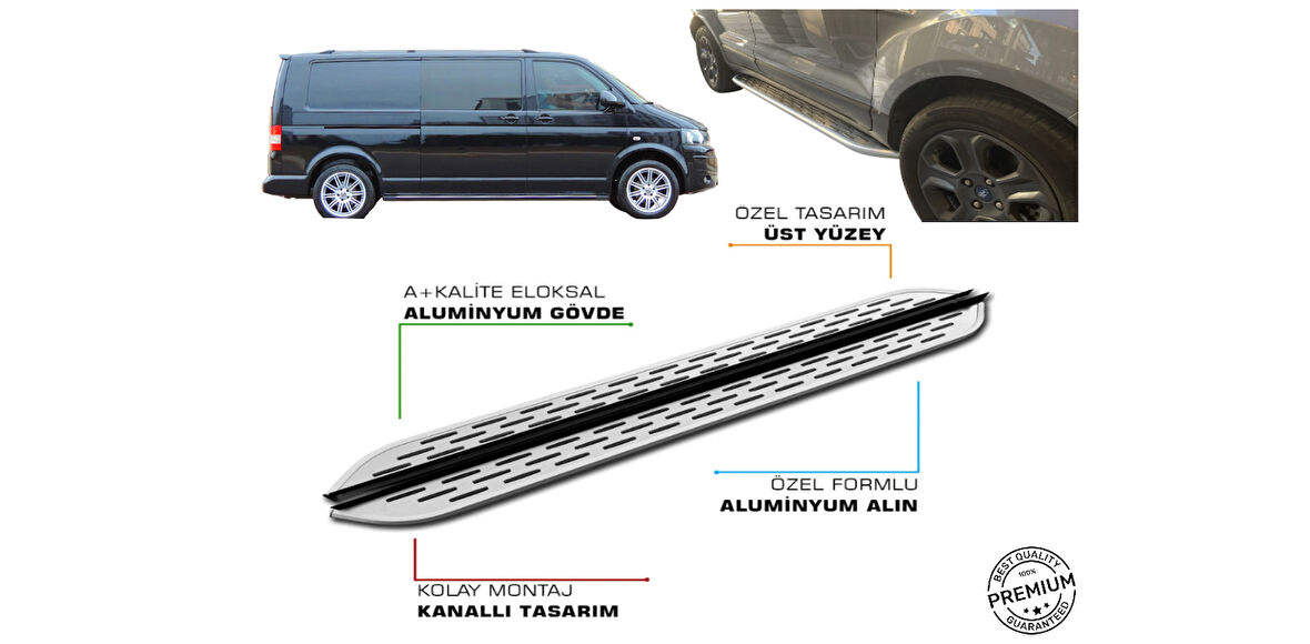 T5 CAMLI VAN UZUN ŞASE ARACA ÖZEL YAN BASAMAK PRV 1 2003 2004 2005 2006 2007 2008 2009 2010