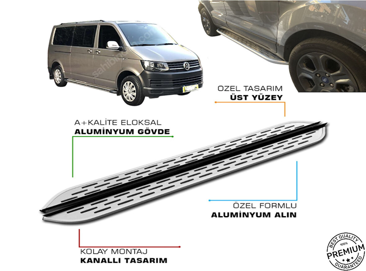 T5 CAMLI VAN UZUN ŞASE ARACA ÖZEL PRV 1 YAN BASAMAK 2011 2012 2013 2014 2015