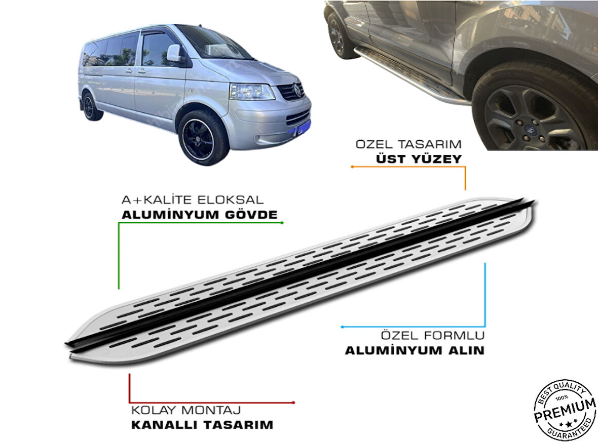 T5 CARAVELLE UZUN ŞASE ARACA ÖZEL PRV 1 YAN BASAMAK 2003 2004 2005 2006 2007 2008 2009