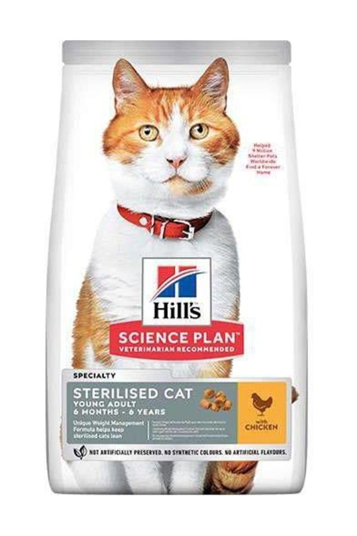 Hill's Sterilised Kısırlaştırılmış Tavuklu Kedi Maması 3 Kg