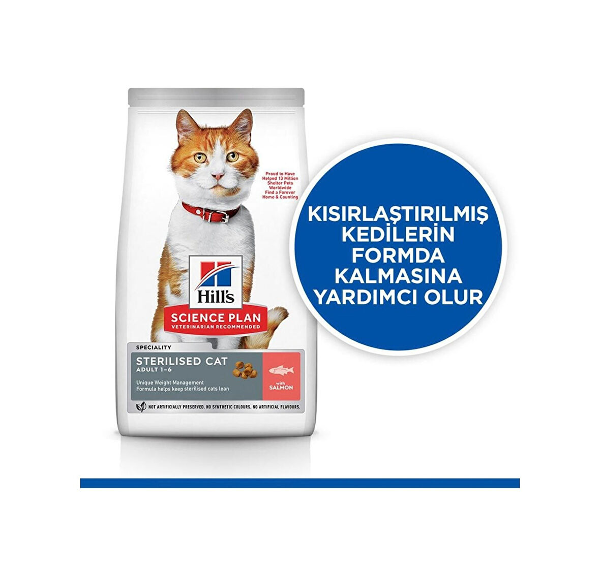 Hill's Science Plan Somonlu Kısırlaştırılmış Yetişkin Kedi Maması 10 KG