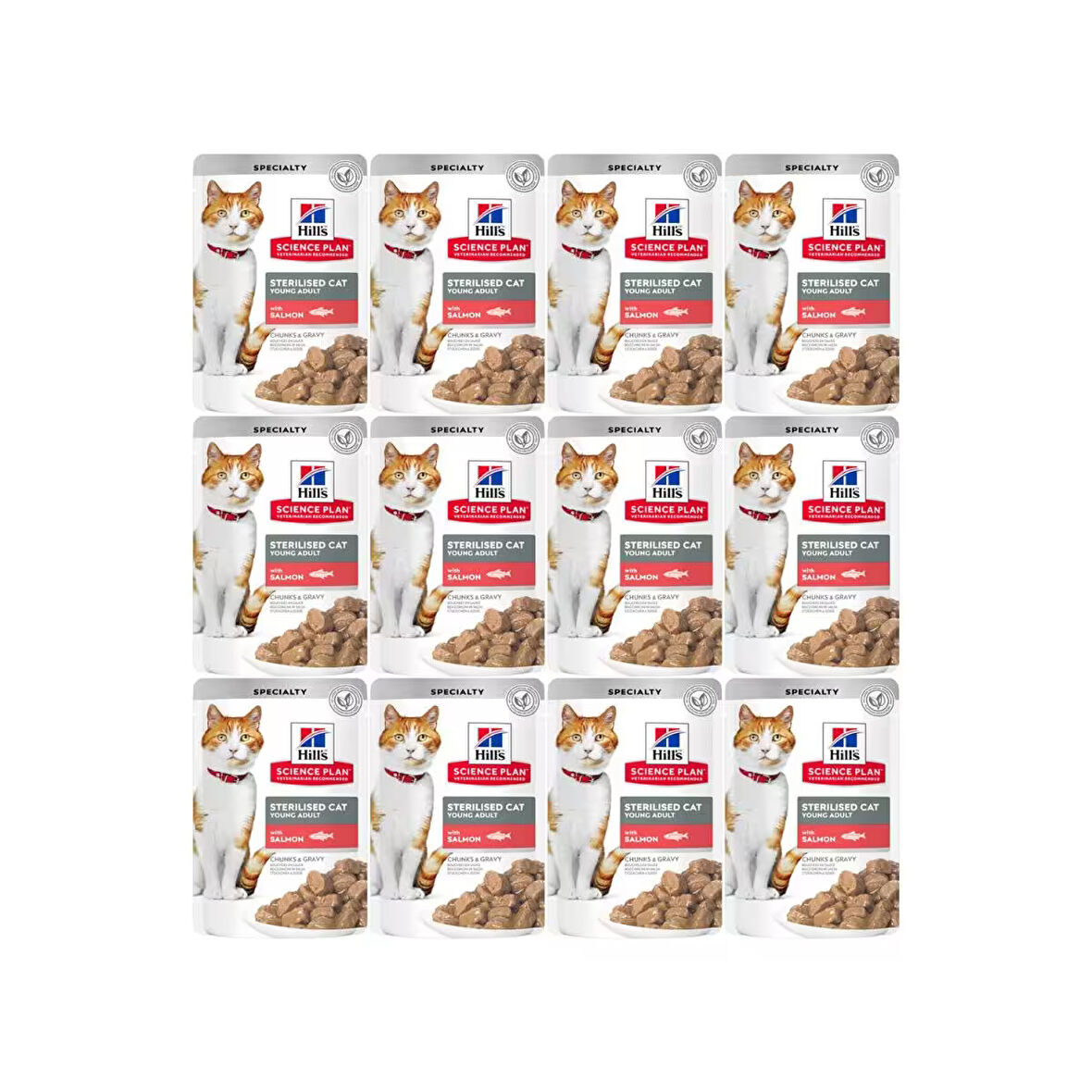 Hill's Kısırlaştırılmış Kedi Konservesi Somon Balıklı 85 gr 6'lı
