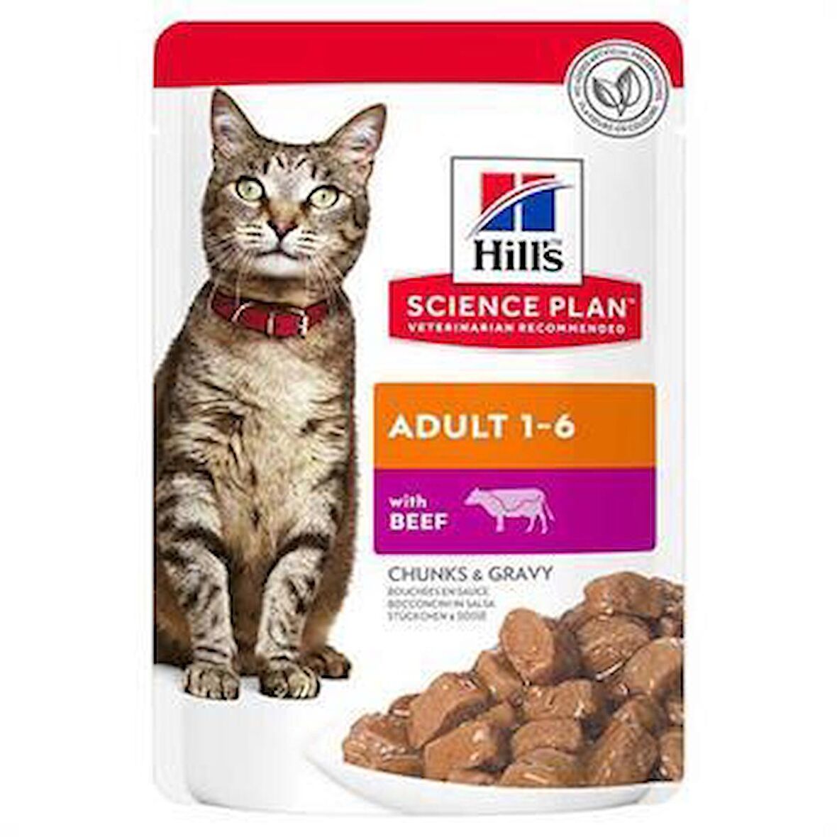 Hills Biftekli Yetişkin Kedi Pouch Konserve 85 Gr