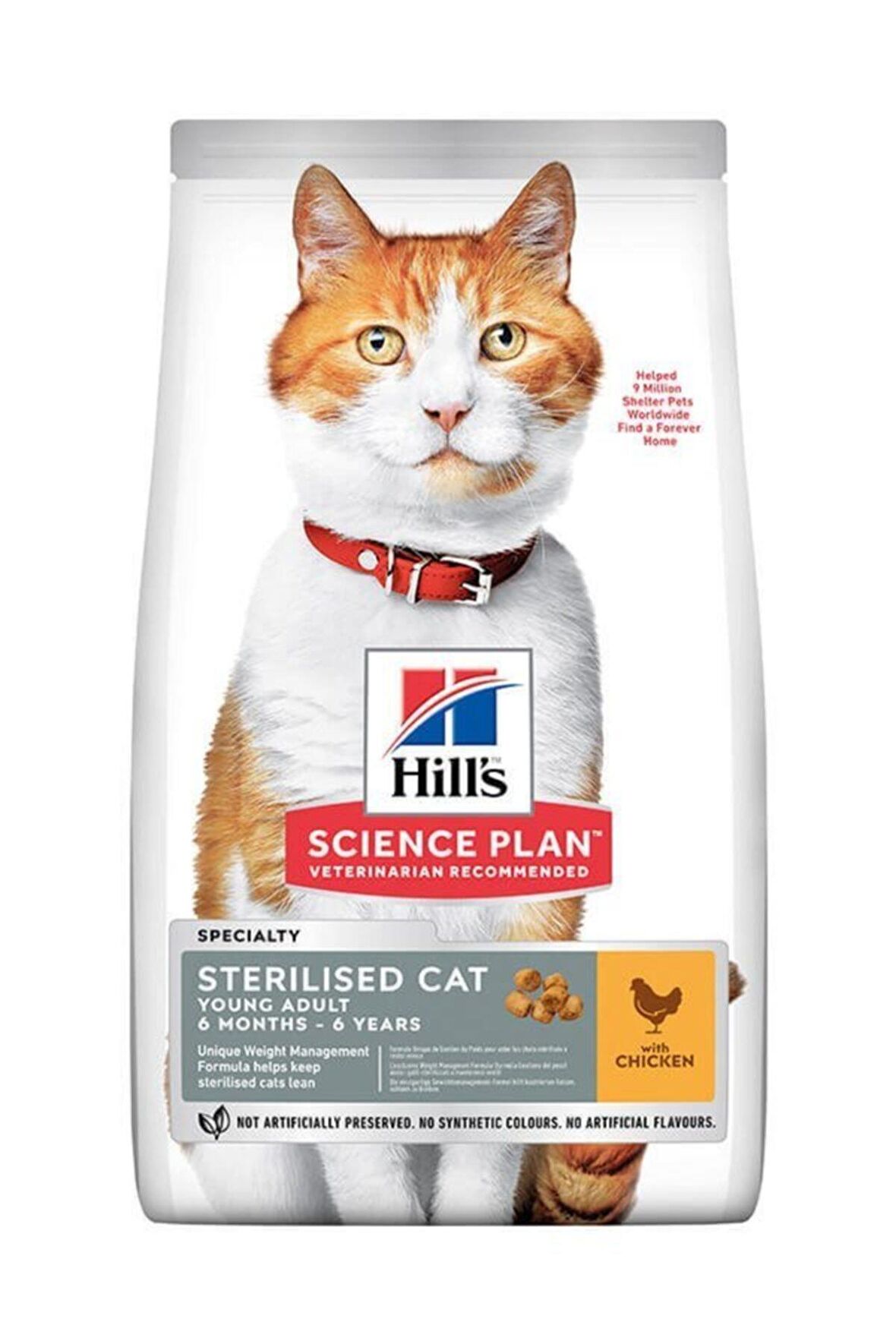 Hill's Young Sterilised Tavuklu Kısırlaştırılmış Kedi Maması 1.5 Kg