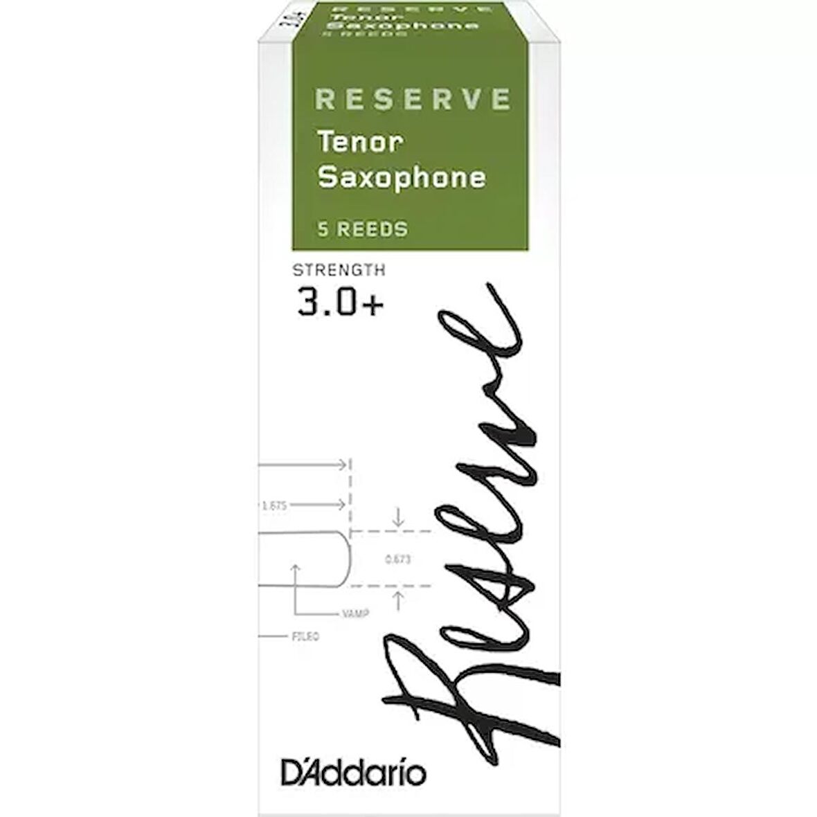 D'addario Woodwinds Reserve Dkr05305 Tenor Saksafon Kamışı No:3+