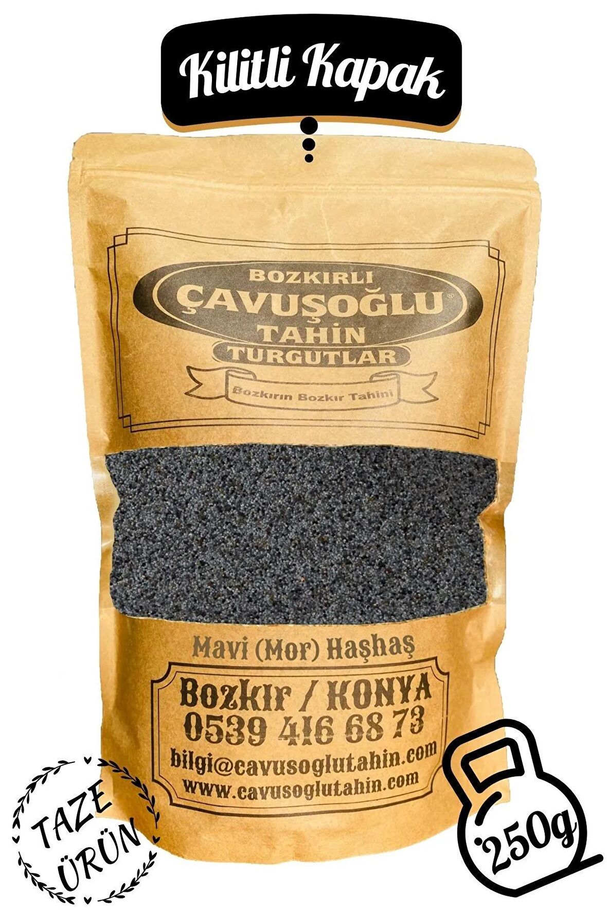 Mavi Mor Haşhaş 250g (Afyon Bölgesi)