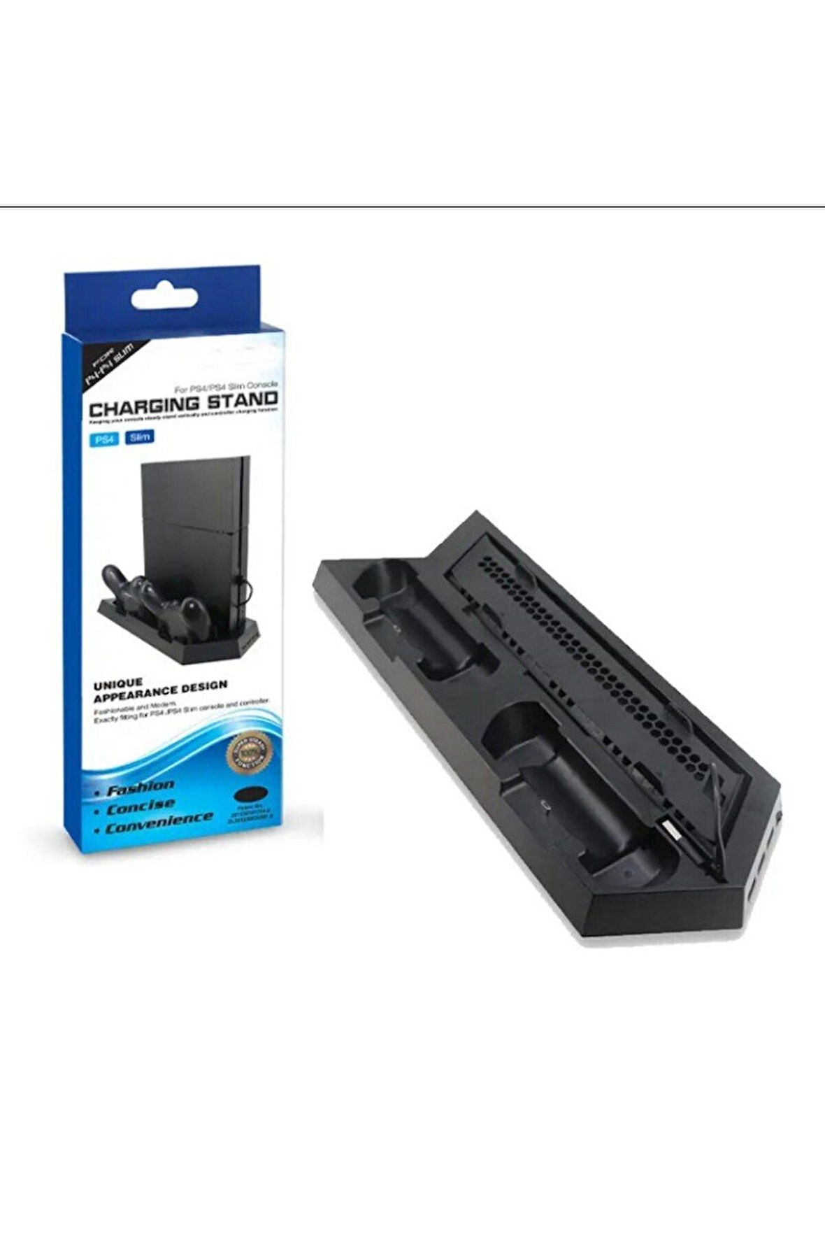 Ps4 FAT/Ps4 Slim/Ps4 PRO Uyumlu Soğutucu Fan Joystick Şarj Dikey Stand