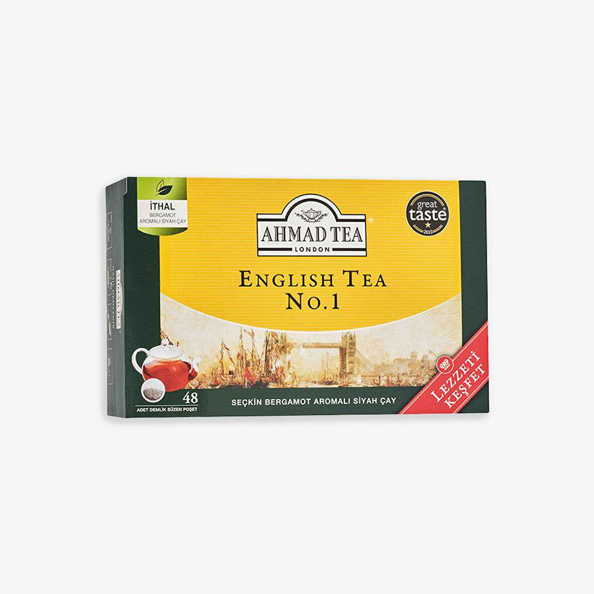 Ahmad Tea English Tea No.1 Demlik Poşet Çay 48’li 153 g