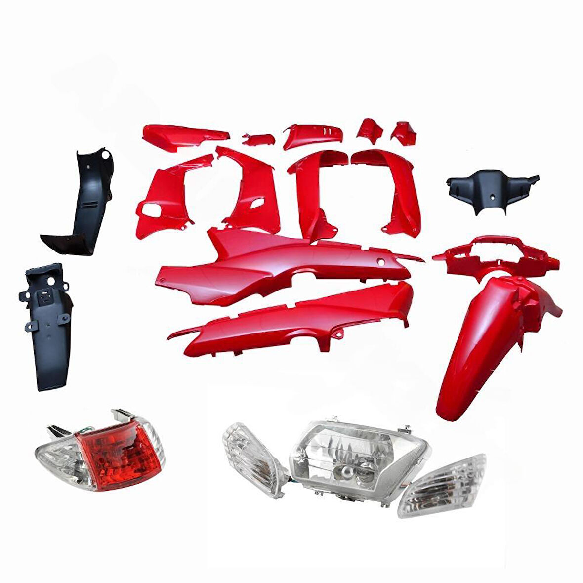 LIFAN KAPORTA SET [KIRMIZI] [FAR+STOP DAHİL] CUB