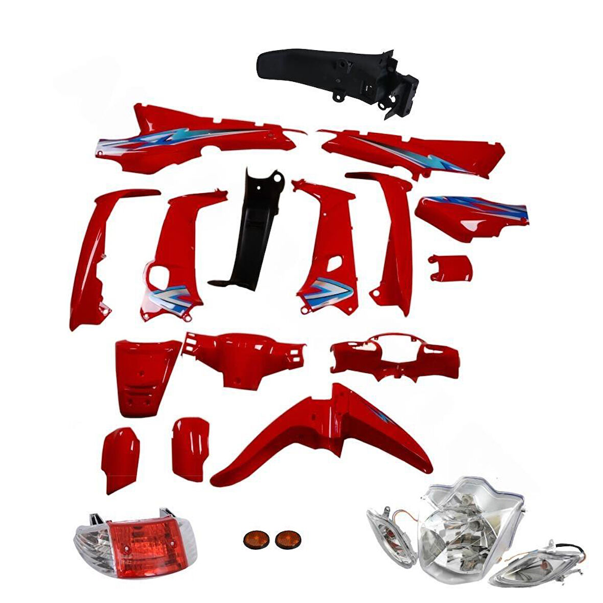 MFH-KH KAPORTA SET [KIRMIZI] [FAR+STOP DAHİL] CUB