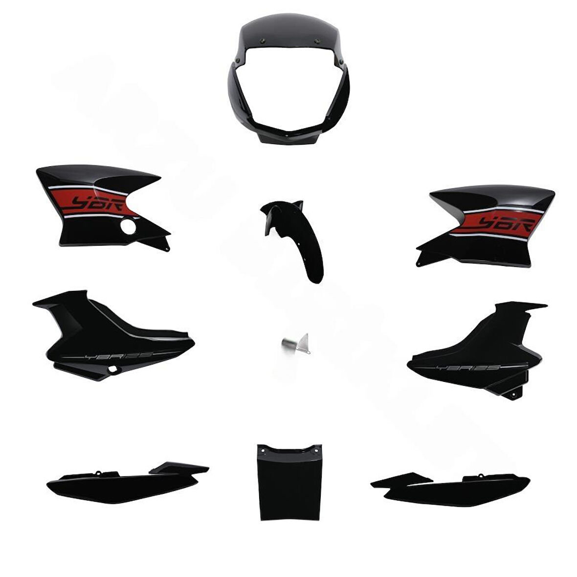 KAPORTA SET [SİYAH] YAMAHA YBR K