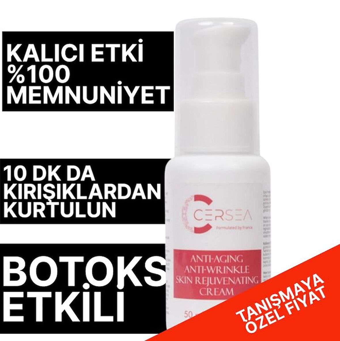 Yaşlanma Ve Kırışıklık Karşıtı Botoks Krem Anti-aging Anti-wrinkle Botox Cream 50 ml