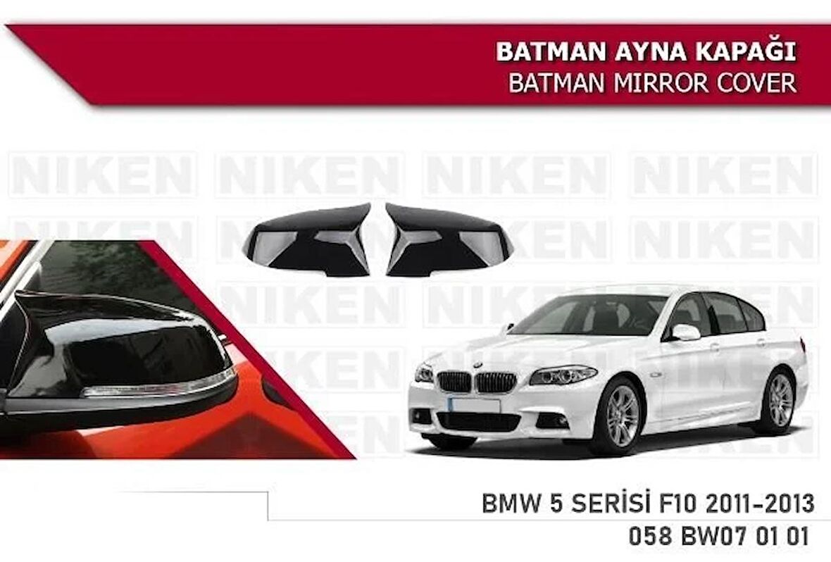 Bmw 5 serisi F10 Yarasa Ayna Kapağı 2010-2013 arası modeller Niken