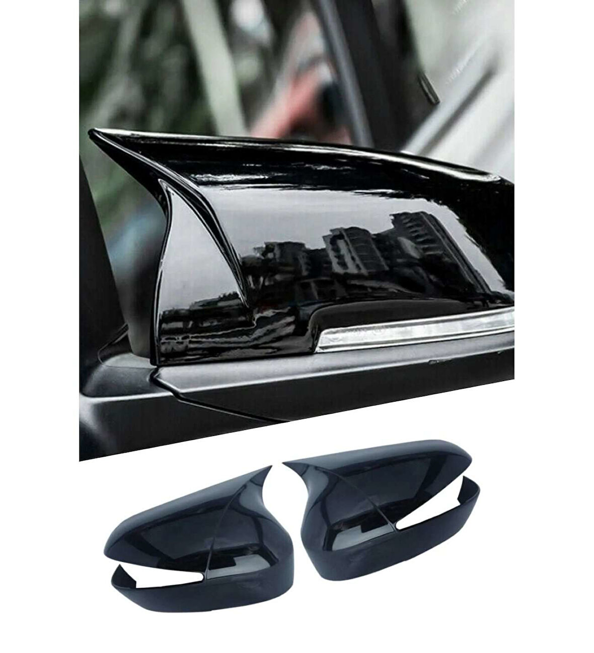 Toyota Avensıs 2009- Uyumlu Batman Ayna Kapağı Siyah