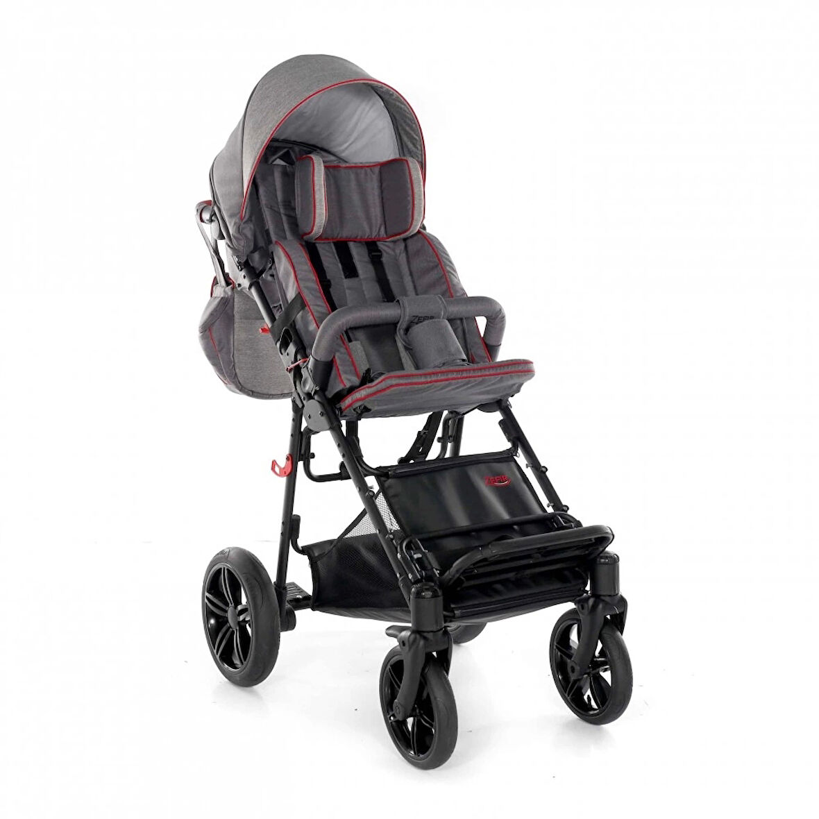 Mywam Zefir Engelli Çocuk Puseti | Hafif ve Katlanabilir Tasarım, Ayarlanabilir Sırtlık-Ayaklık, Dolgu Tekerli, Full Destekli Puseti