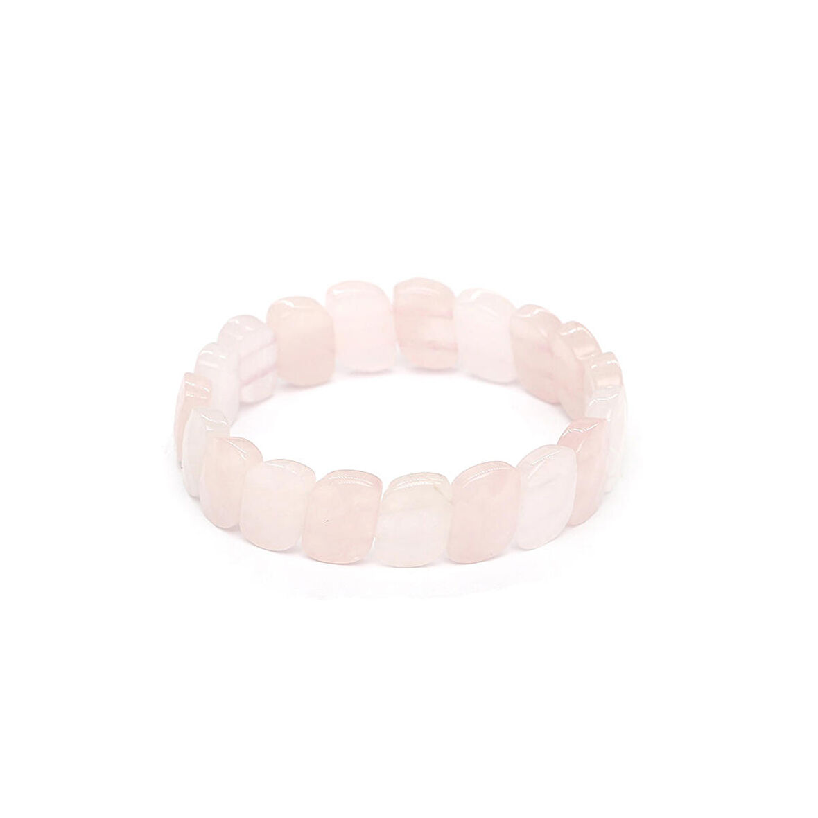 Pembe Kuvars Doğaltaş Rolex Kadın Bileklik