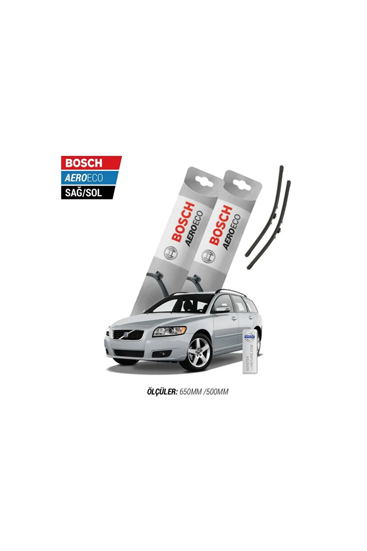 Volvo V50 2009 Model Bosch Aeroeco Muz Silecek Takımı