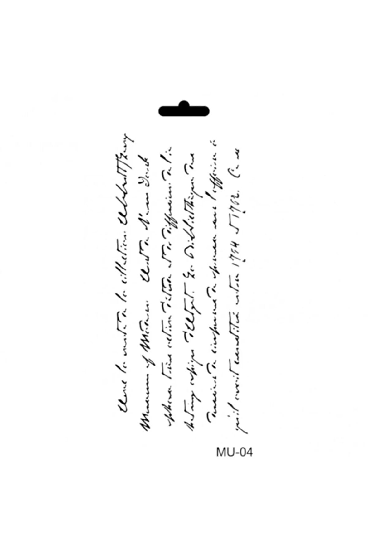 Stencil (şablon) 10x25 Cm