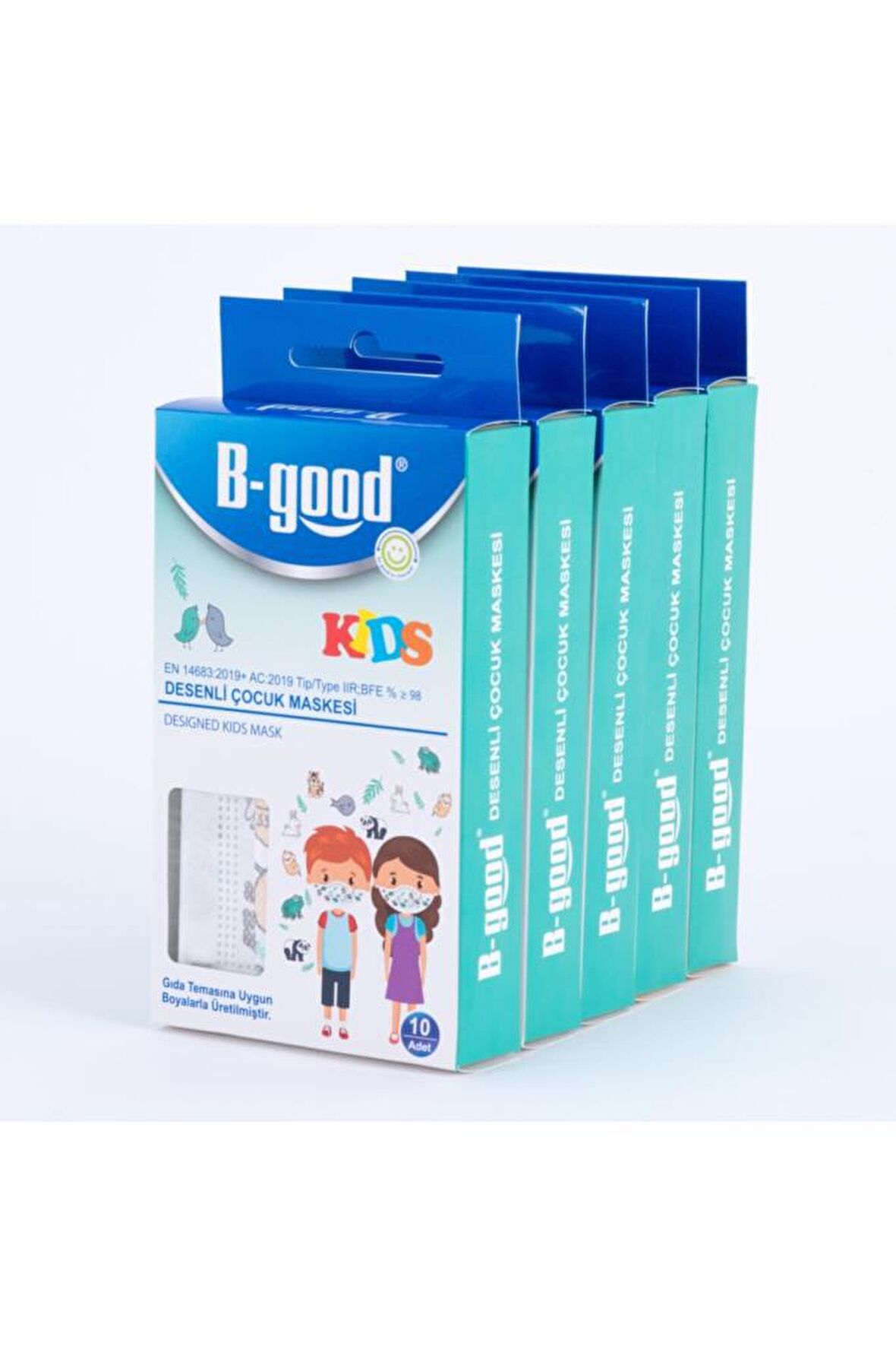 B-good Kids Desenli Çocuk Maskesi 50 Adet